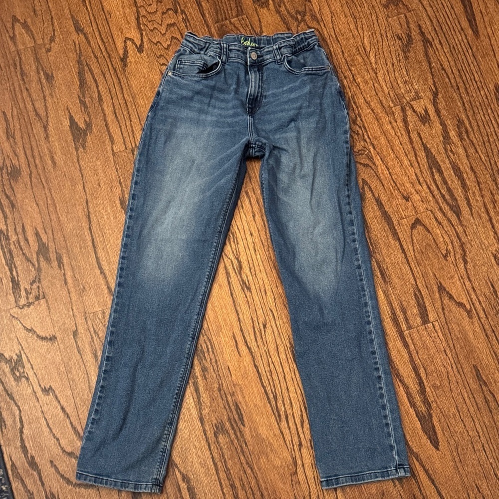 Boden Kid’s Straight Leg Adjustable Blue Jeans size 15Y L